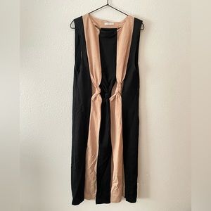 Color Block Knot Maxi Dress